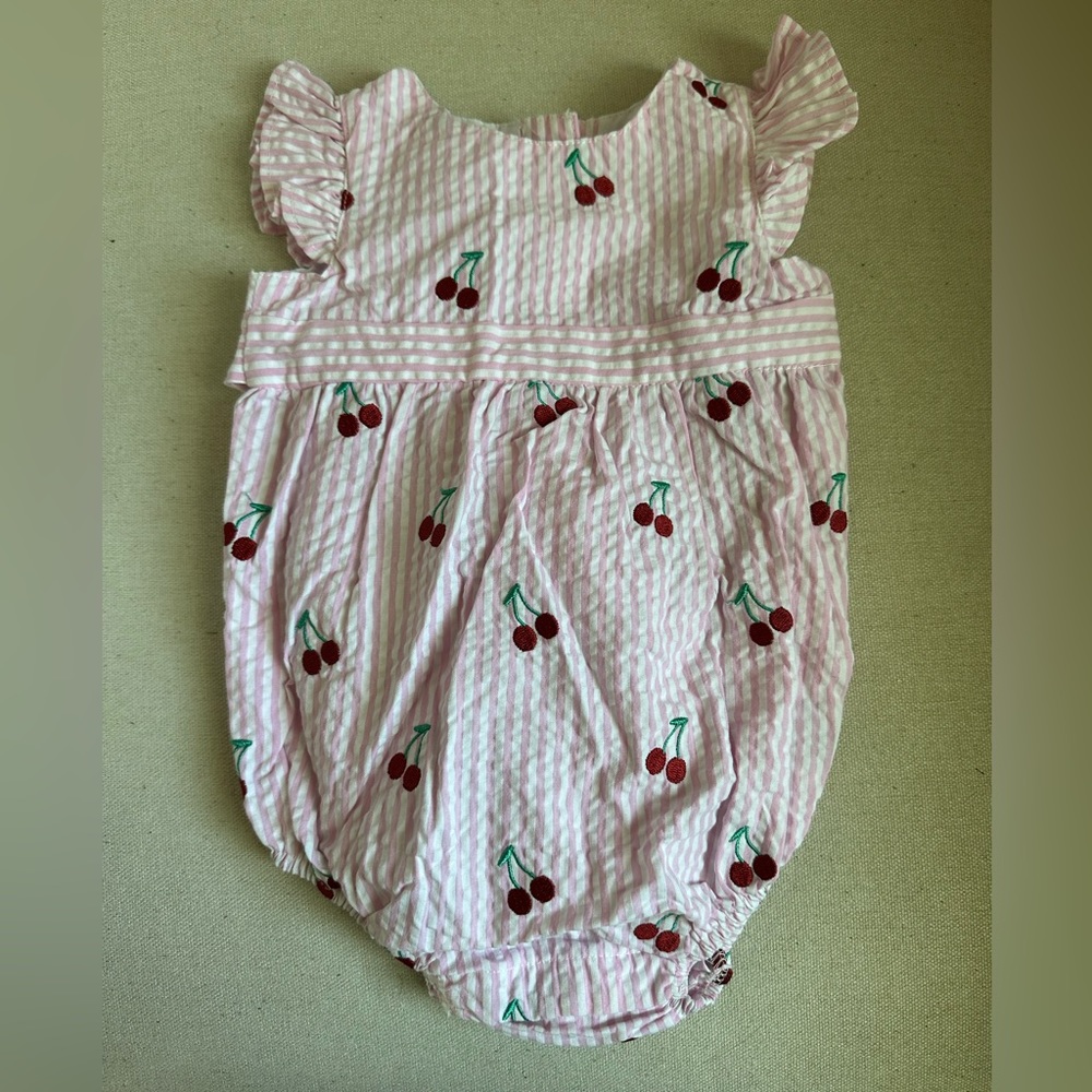 Pink Cherry Onesie. 3-6 mo. Great Condition/Worn Once.